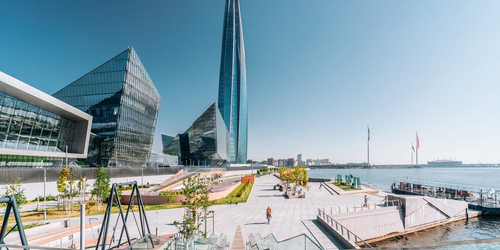 Петербург с высоты Лахта-центра